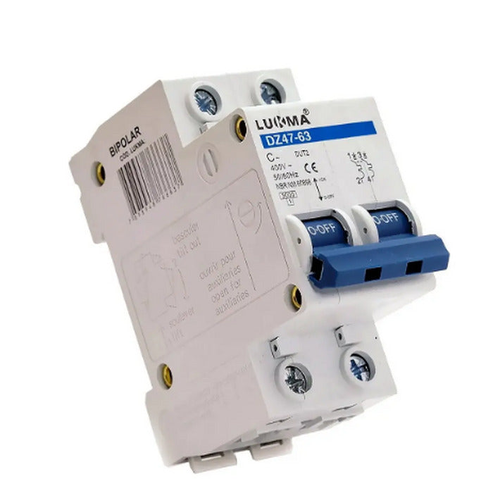 DISJUNTOR MINI BIPOLAR 63A-LUKMA
