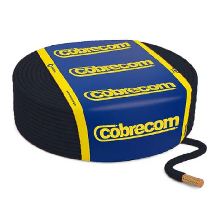 CABO RIGIDO SOLIDO 10 MM PRETO COBRECOM