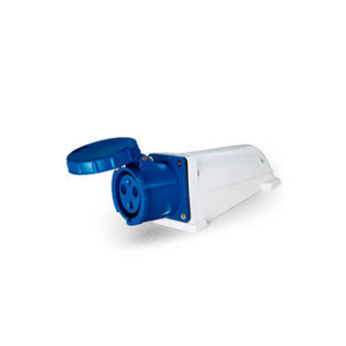 TOMADA SOBREPOR 2P+T 63A 220V 6H Azul - LUKMA