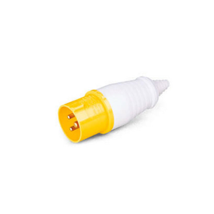 PLUGUE INDUSTRIAL - 2P +T 32A 130V 4H Amarelo - LUKMA