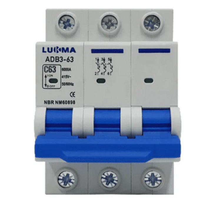 DISJUNTOR MINI TRIPOLAR 25A - LUKMA