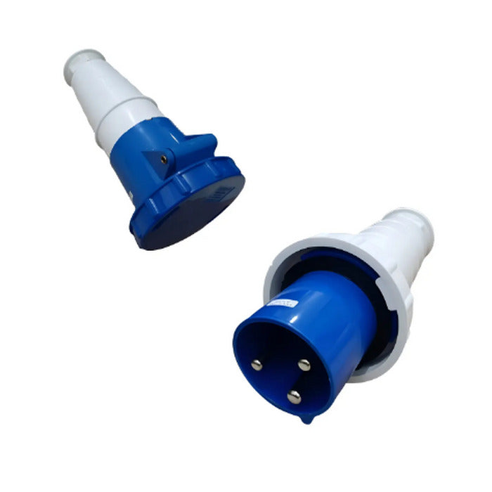 ACOPLAMENTO IND 2P+T 63A 6H Azul - LUKMA