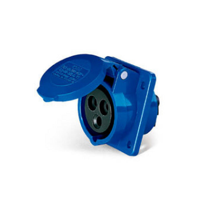 TOMADA EMBUTIR 2P+T 32A 220V 6H Azul- LUKMA