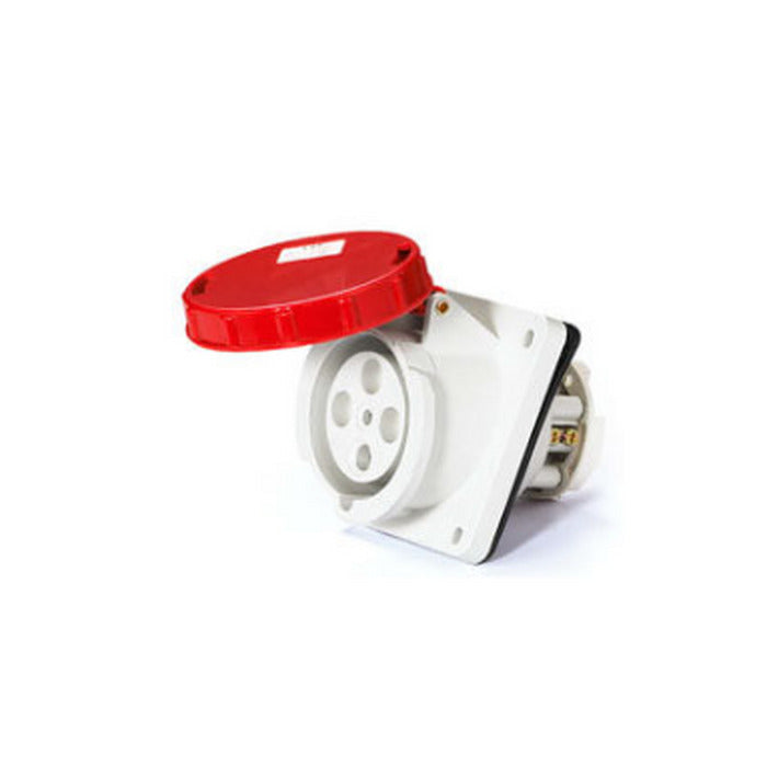 TOMADA EMBUTIR 3P+T 63A 380V 6H Vermelho - LUKMA