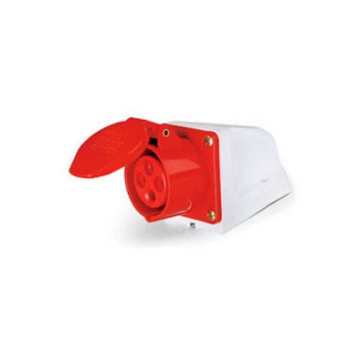 TOMADA SOBREPOR 3P+T 16A 380V 6H Vermelho - LUKMA
