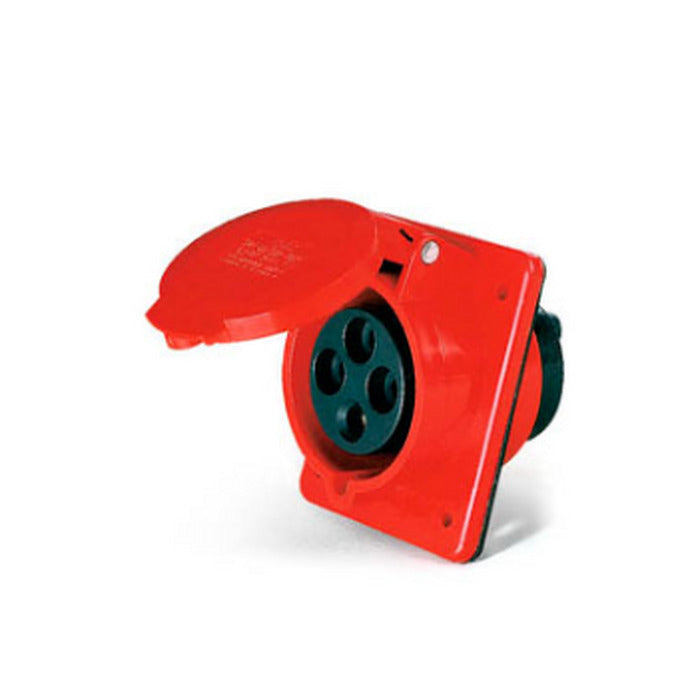 TOMADA EMBUTIR 3P+T 16A 380V 6H Vermelho - LUKMA