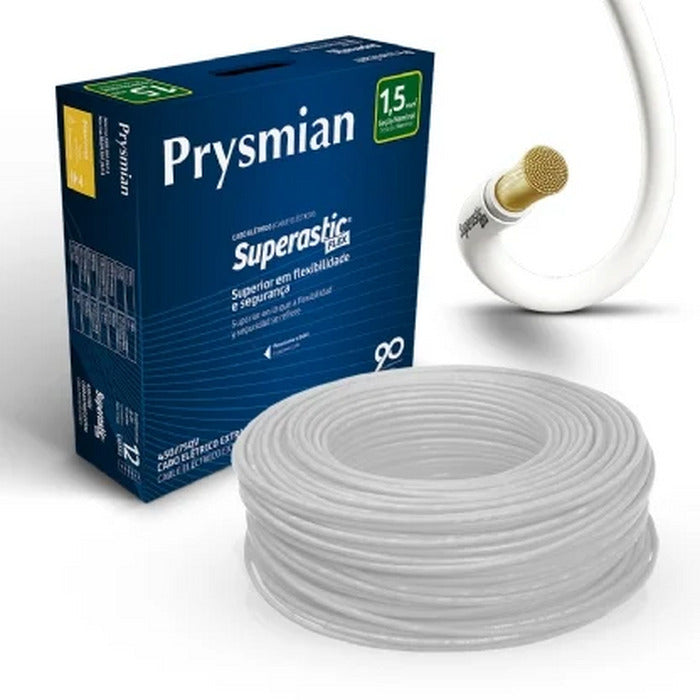 CABO FLEXIVEL 2,5 MM BRANCO 750V PRYSMIAN