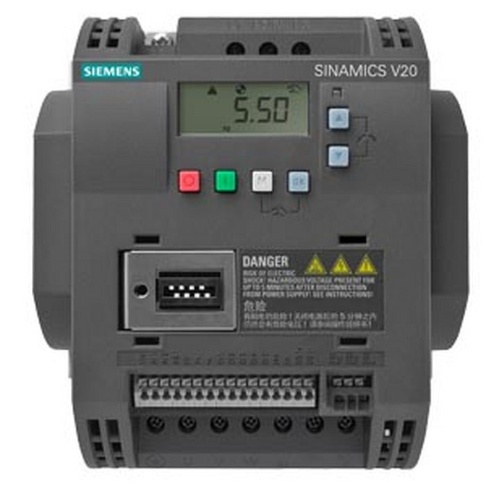 INVERSOR DE FREQUENCIA SINAMICS V20 380-480V 3AC LO:7,5kW 16,5A 6SL321-05BE27-5UV0 SIEMENS