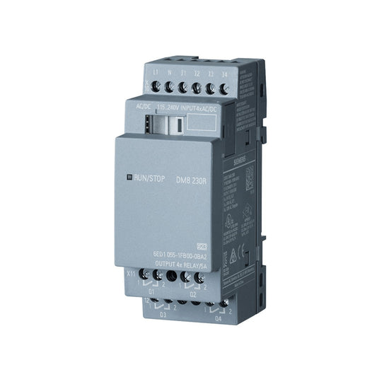 Módulo CLP LOGO 8 4 Entrada/Saida Digital 230vca/Vcc 6ED10551FB000BA2 Siemens