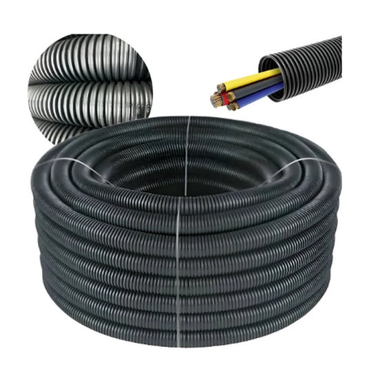 MANGUEIRA CORRUGADA PRETA 1.14"