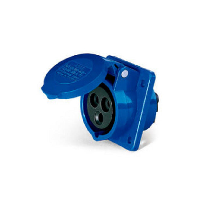 TOMADA EMBUTIR 2P+T 16A 220V 6H  Azul- LUKMA