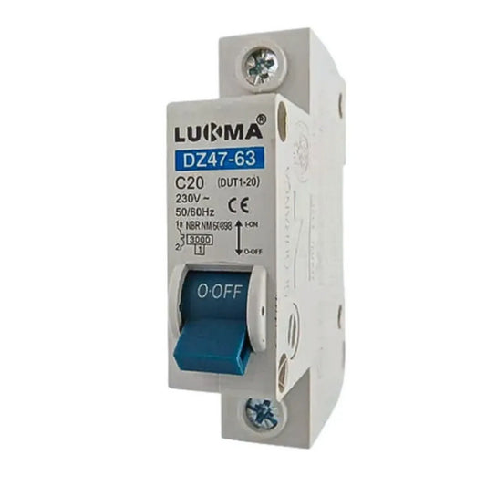 DISJUNTOR MINI MONOPOLAR 20A - LUKMA