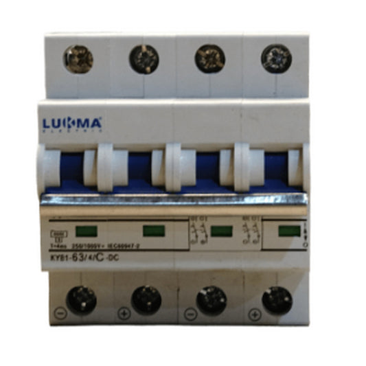 DISJUNTOR MINI SOLAR DC 4P 32A 6KA 1000VCC LUKMA