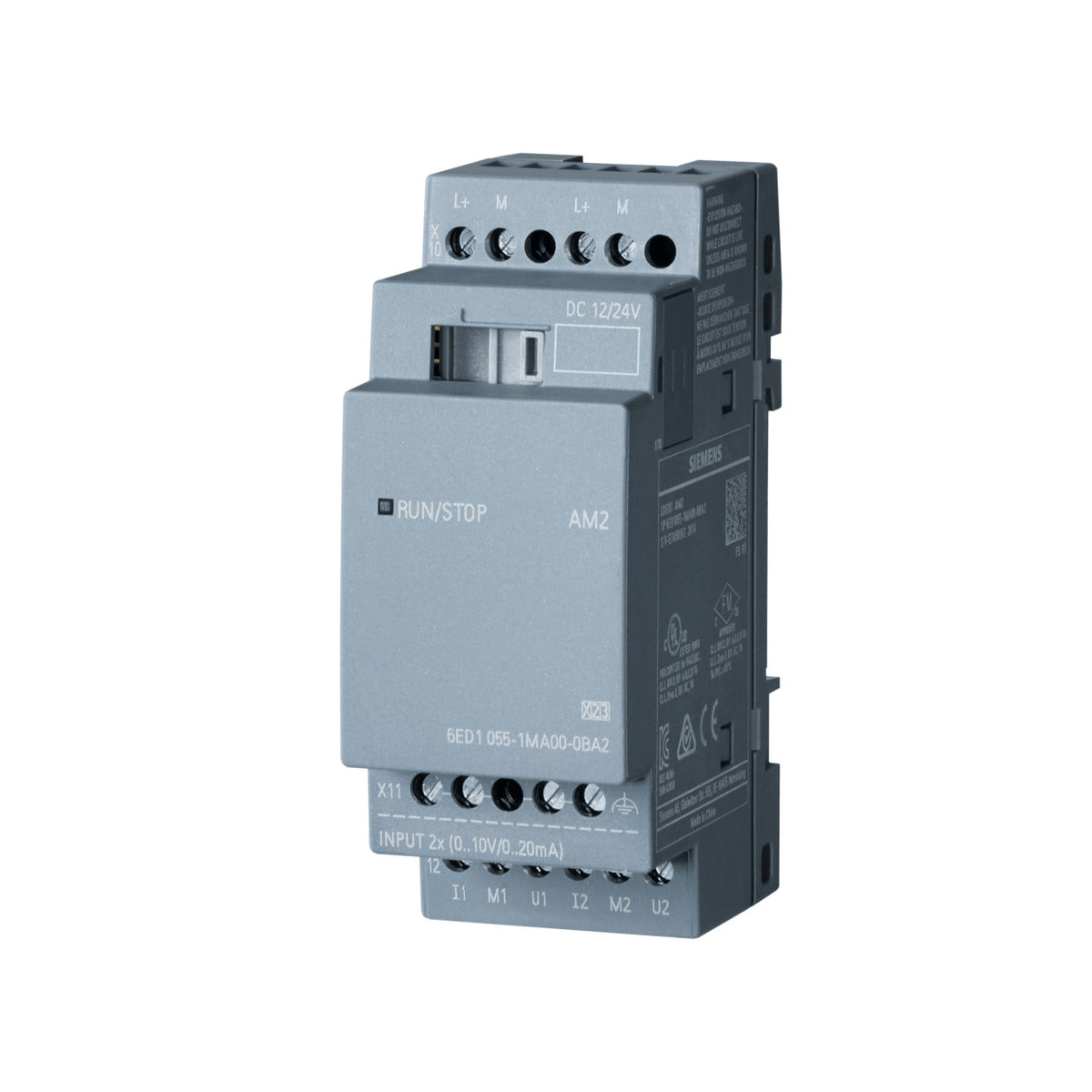 Módulo CLP Expansão 2 Entradas Analogicas 24 V 4 A 20 Ma LOGO 8 Am2 6ED10551MA000BA2 Siemens