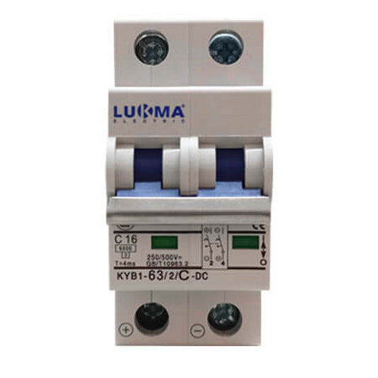 DISJUNTOR MINI SOLAR DC 2P 25A 6KA 500VCC LUKMA