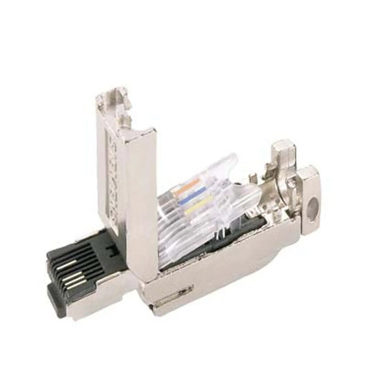 Conector Rj45 Macho Blindado 4 Polos Categoria 5 6GK1901 1BB10 2AE0 Siemens