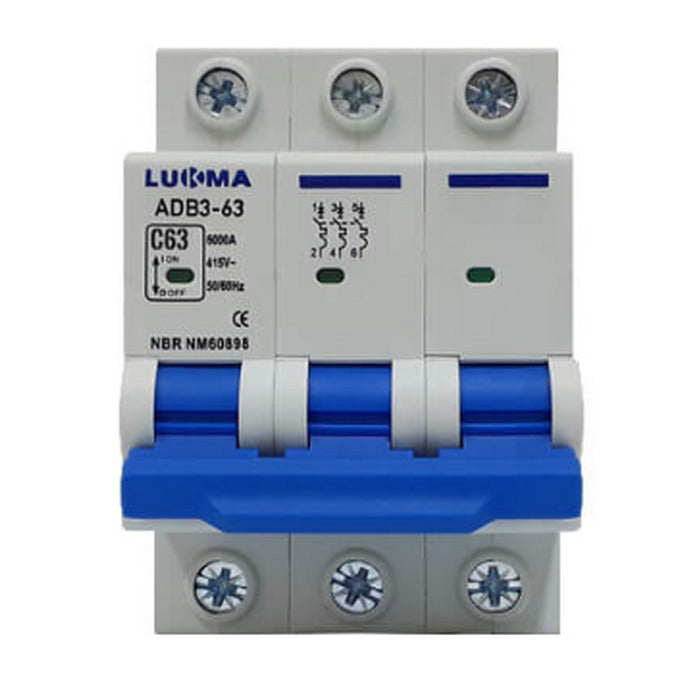 DISJUNTOR MINI TRIPOLAR 63A- LUKMA