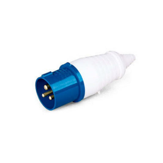 PLUGUE INDUSTRIAL - 2P +T 16A 220V 6H  Azul - LUKMA