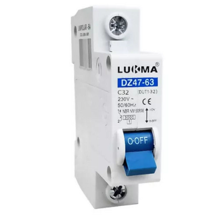DISJUNTOR MINI MONOPOLAR 32A -LUKMA