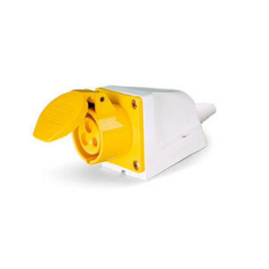 TOMADA SOBREPOR 2P+T 32A 130V 4H  Amarelo - LUKMA