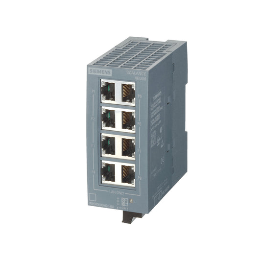 Switch 10/100 Mbit/S Ethernet 8 Portas RJ45 Scalance XB008 6GK50080BA101AB2 Siemens