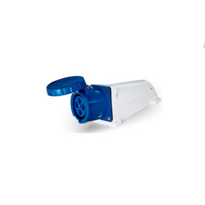 TOMADA SOBREPOR 3P+T 63A 220V 9H  Azul- LUKMA