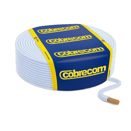 CABO FLEXIVEL 10 MM BRANCO 1KV COBRECOM