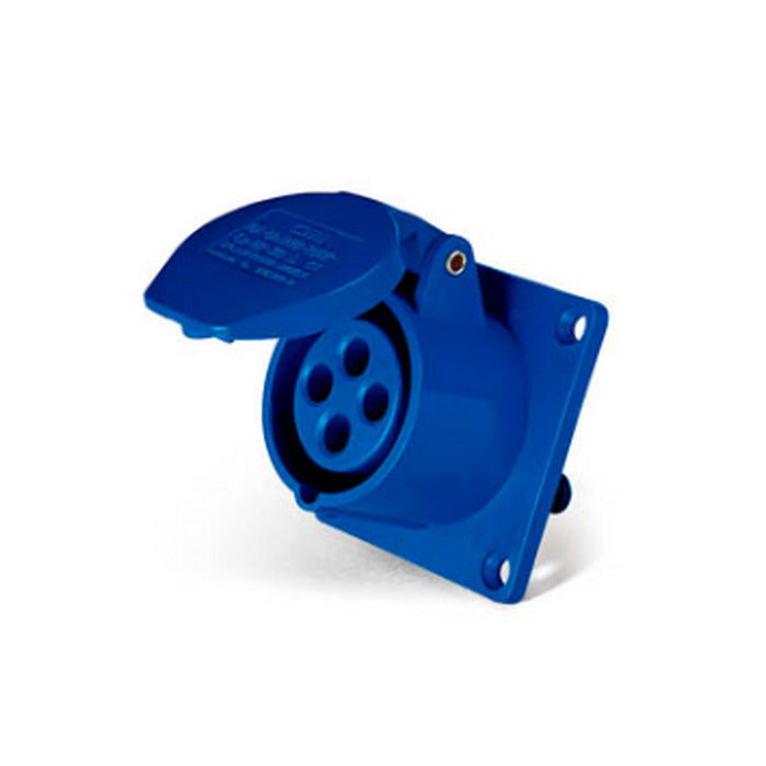 TOMADA EMBUTIR 3P+T 32A 220V 9H Azul- LUKMA