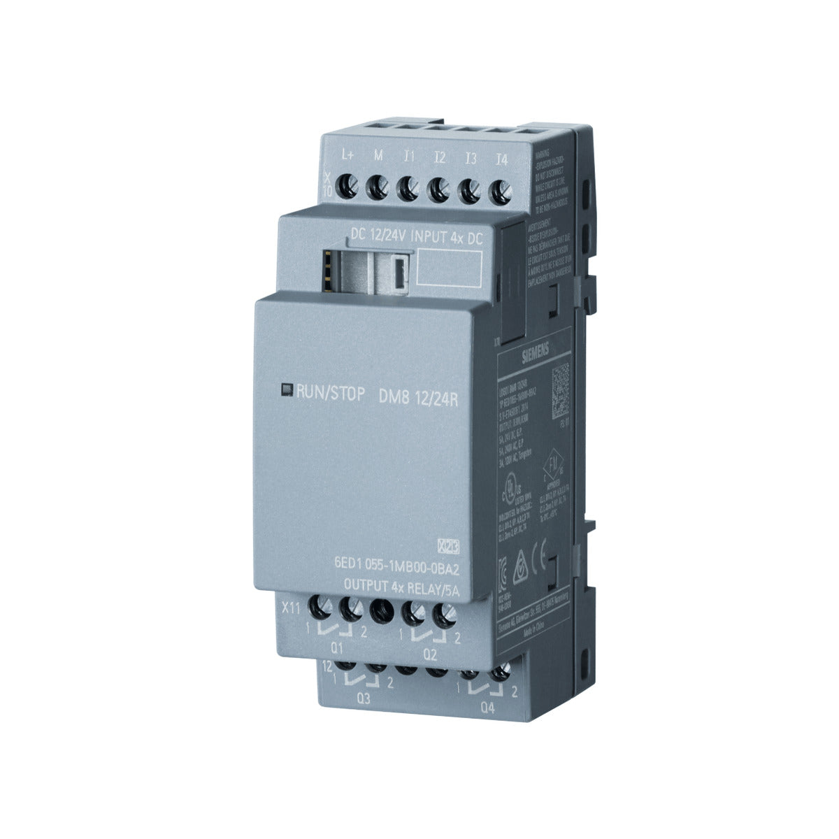 Módulo CLP LOGO 8 4 Entrada/Saida Digital 12/24 Vcc 6ED10551MB000BA2 Siemens