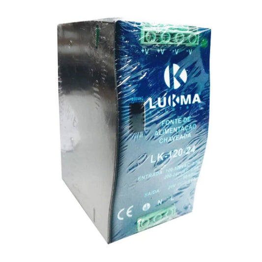 FONTE CHAVEADA PARA TRILHO DIN 24VCC 120W 5A LUKMA