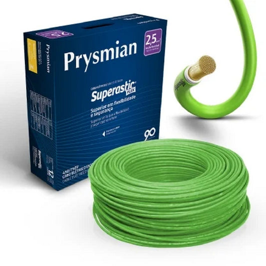 CABO FLEXIVEL 1,5 MM VERDE 750V PRYSMIAN