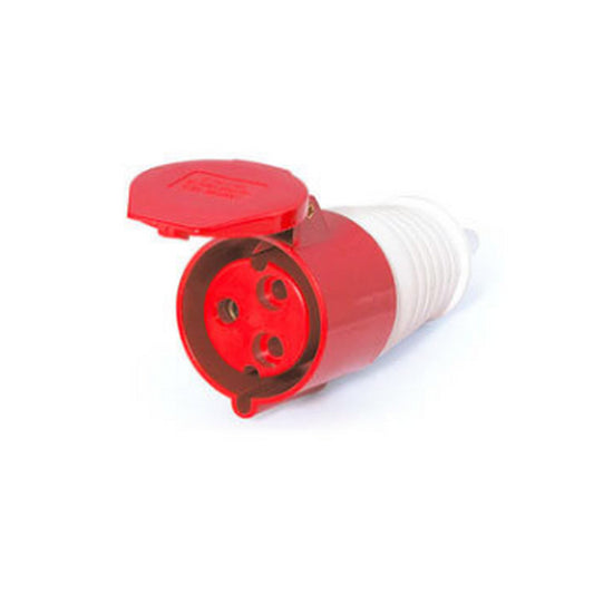 ACOPLAMENTO IND 2P+T 16A 9H Vermelho - LUKMA
