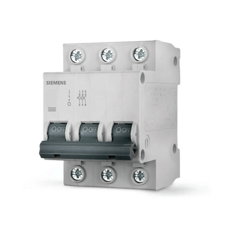 Disjuntor Mini Tripolar 20A 220/380V Curva C 3Ka 5SJ13207MB Siemens