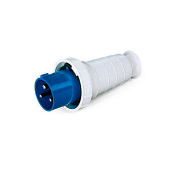 PLUGUE INDUSTRIAL - 2P +T 125A 220V 6H  Azul- LUKMA