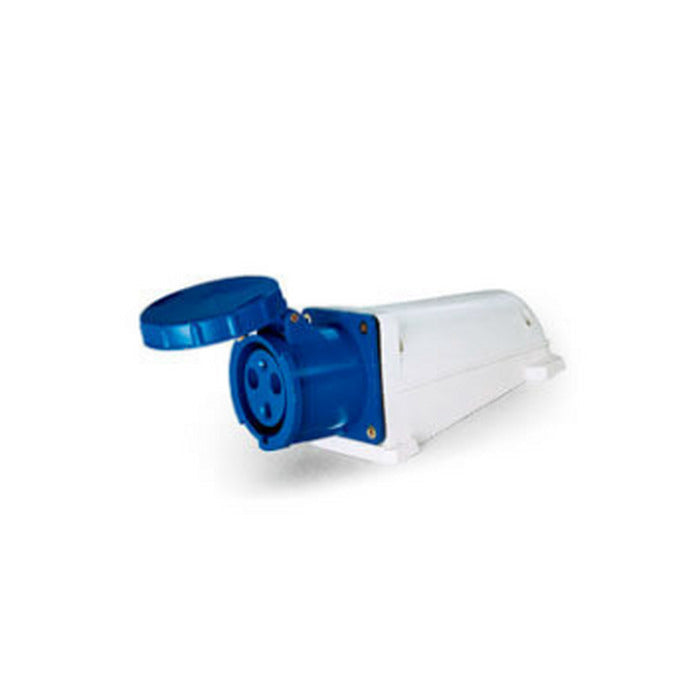 TOMADA SOBREPOR 2P+T 125A 220V 6H  Azul - LUKMA