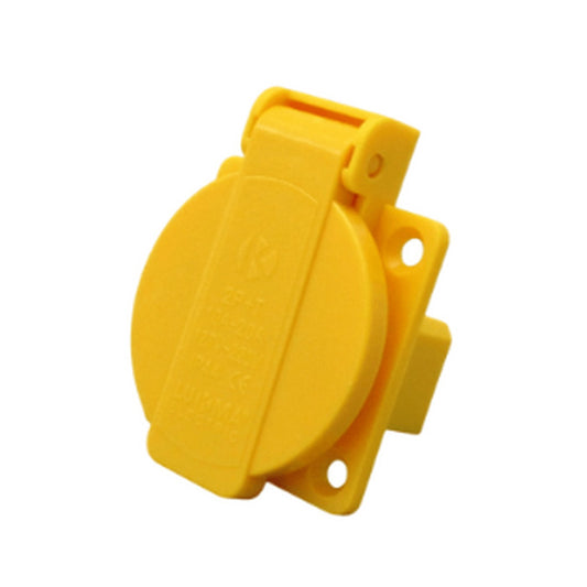 TOMADA EMBUTIR 2P+T 10-20A AMARELO - LUKMA