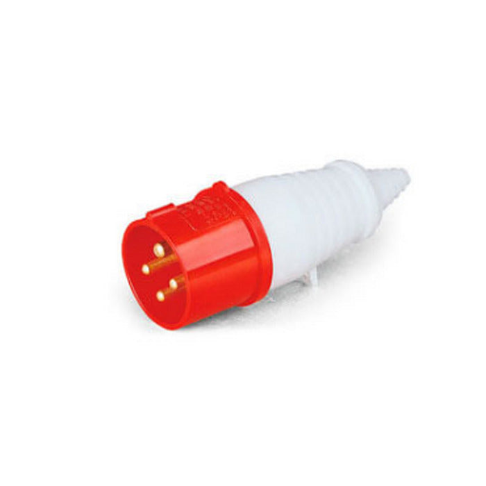 PLUGUE INDUSTRIAL - 3P +T 32A 380V 6H Vermelho - LUKMA