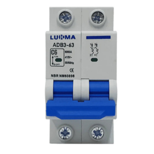 DISJUNTOR MINI BIPOLAR 25A -LUKMA