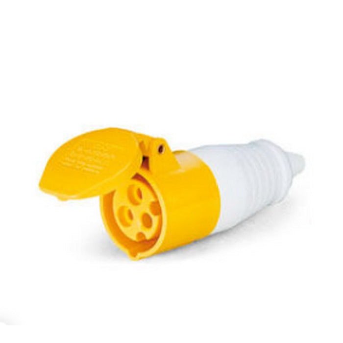ACOPLAMENTO IND 2P+T 16A 4H Amarelo - LUKMA