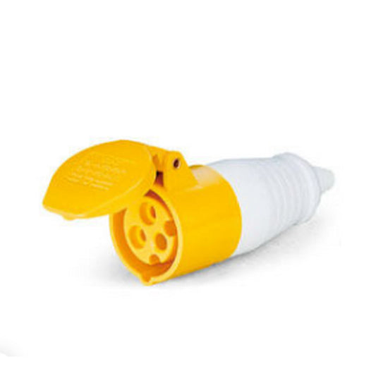 ACOPLAMENTO IND 2P+T 16A 4H Amarelo - LUKMA