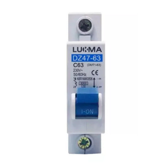 DISJUNTOR MINI MONOPOLAR 63A- LUKMA