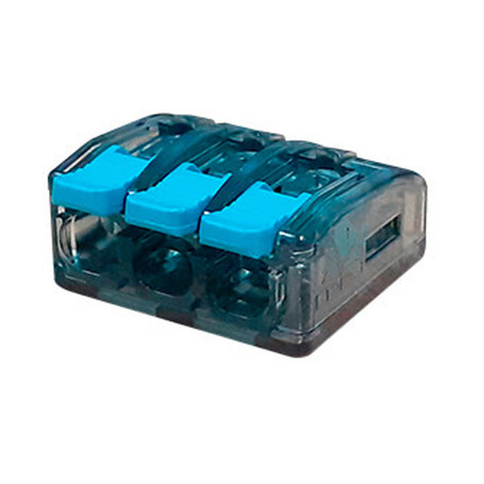 CONECTOR - EMENDA RÁPIDA TIPO ALAVANCA 3 VIAS 1,5-4MM LUKMA